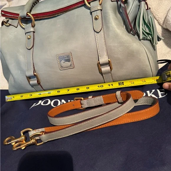 Dooney & Bourke Florentine Satchel  Light bluish color - Picture 8 of 10